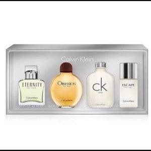 Calvin Klein 4pc Mini Men Cologne Gift Set